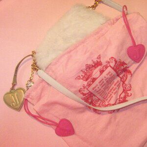 SUPER RARE Vintage Juicy Couture real rabbit fur crossbody bag NEW